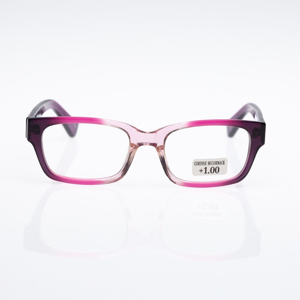 Corinne McCormack Women Sydney Square +1.00 Reading Glasses (pre-own)